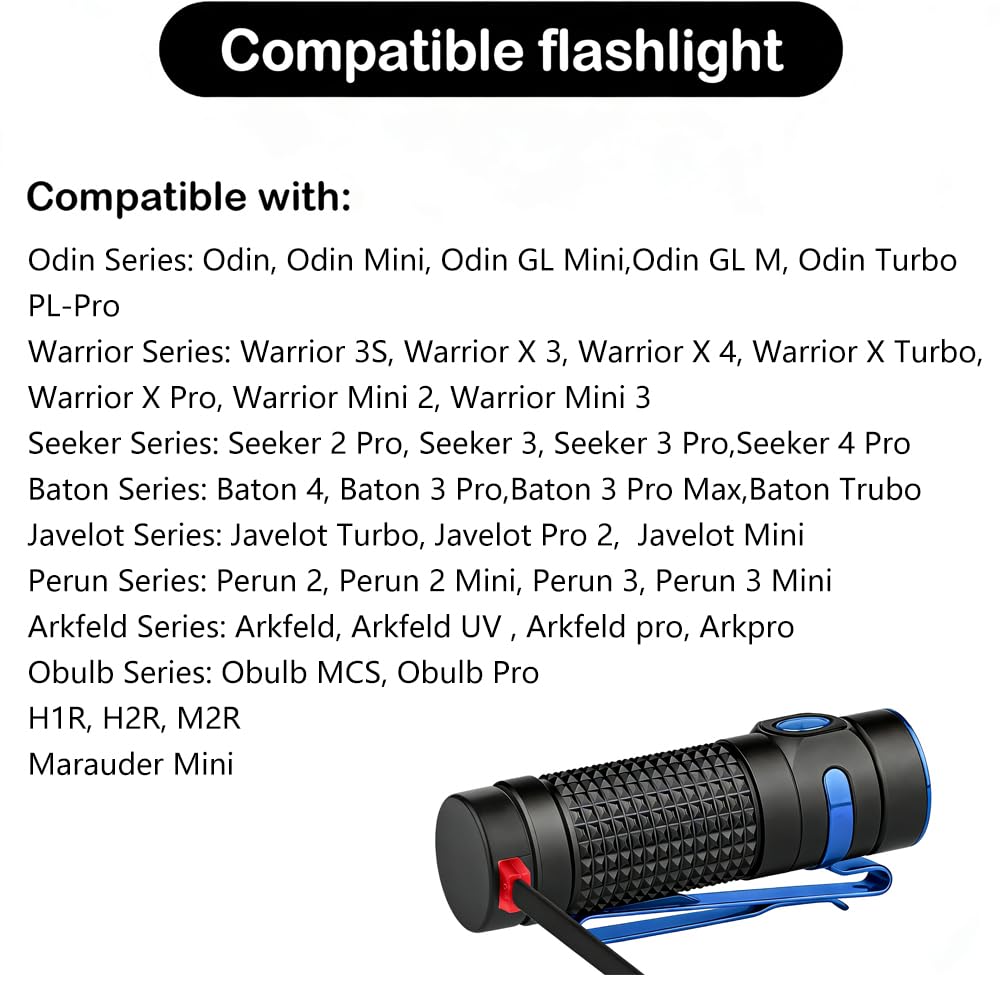 MCC 3 Ladegerät für Olight Odin/Odin Mini/PL-Pro/Baton3/Warrior Mini2/Perun 2/Seeker 3 Pro/Warrior 3s/Baldr Pro R | Ersatz-USB-Ladekabel für Taschenlampen
