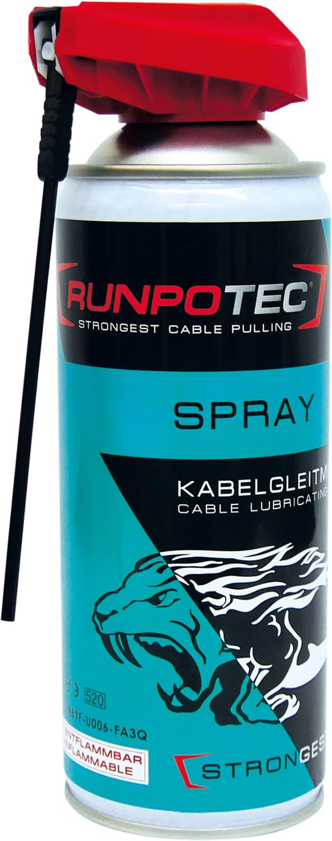 Runpotec 20523 Kabelgleitmittel Spray 400 ml 9120045475272 : Amazon.de:  Baumarkt