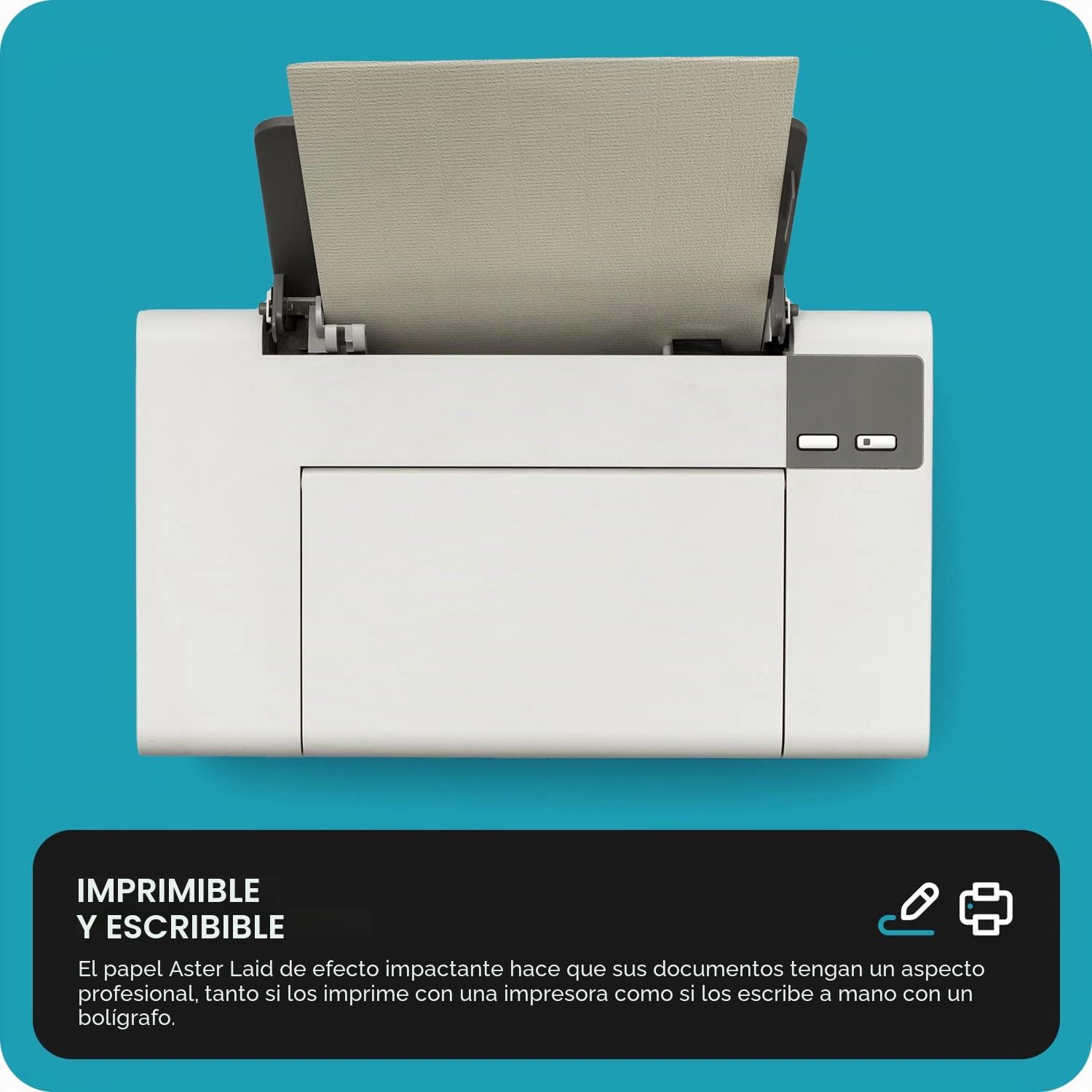 Aster Laid Netuno Papel Verjurado Marfil A4 120g 210x297 mm
