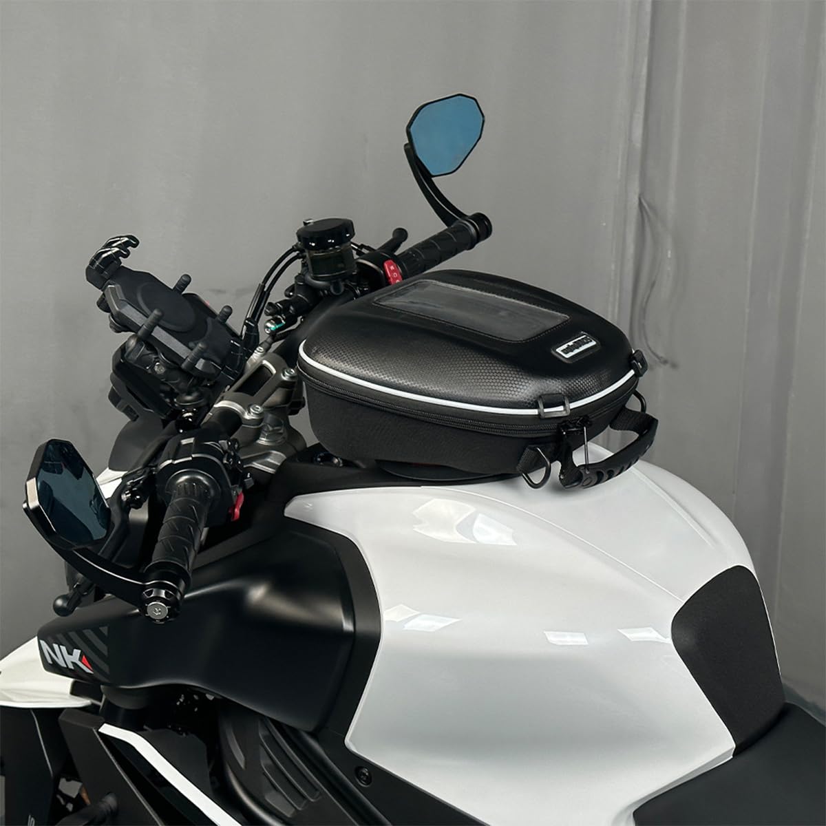 TT719 Fuel Tank Grip For CFMOTO 450SS 2023-2024 – CNC Billet Aluminum, Silver Anodized, Passenger Grab Handle