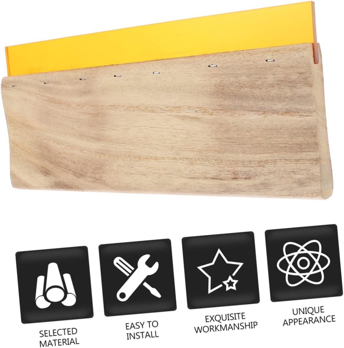 LALAFINA 1set Wood Rubber Screen Printing Scraper Squeegee Shirts Bags and Posters Wooden Ink Scraper for Screen Printing Supplies for Graphic and Textile Applications