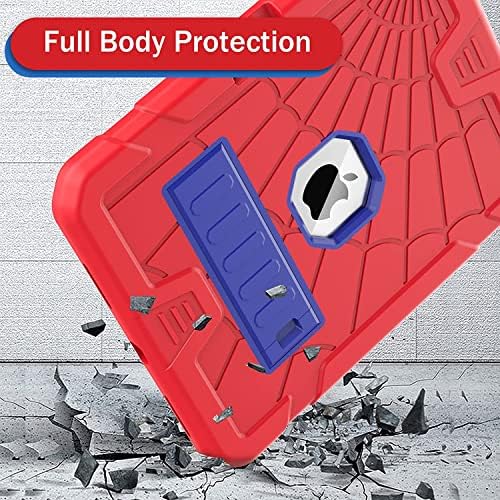 HERIZE iPad Air 5/4 Case with Pencil Holder 2022/2020 | iPad Air 5th Generation Case for Kids | iPad Air 10.9 Case with Stand | Heavy Duty Rugged Case Cover for iPad Air 4th Gen 10.9 inch Red+Blue