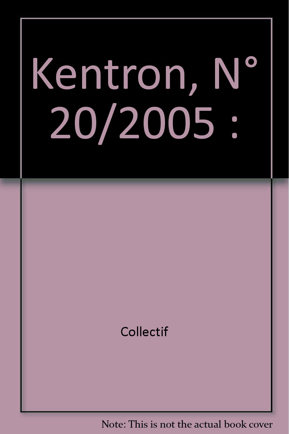 KENTRON 20, 1-2, 2004