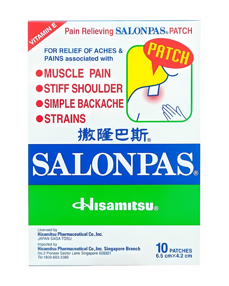 Salon pas Pain Relieving Patch 10 Patches (Original from Japan) 6.5 x 4.2 cm (B0DH5XT14Q) Amazon Price History, Amazon Price Tracker