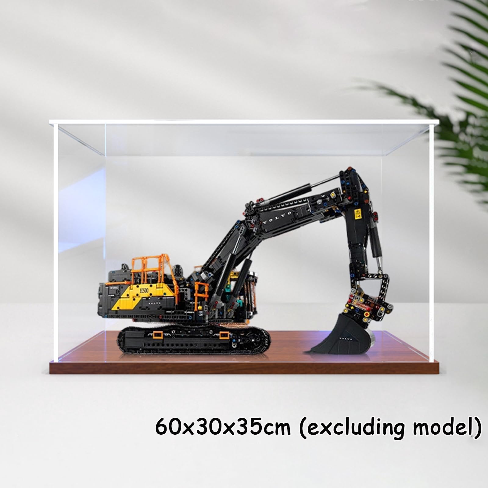 Wysokiej jakości gablota do koparki hybrydowej lego 42215 EC500 (drewniana