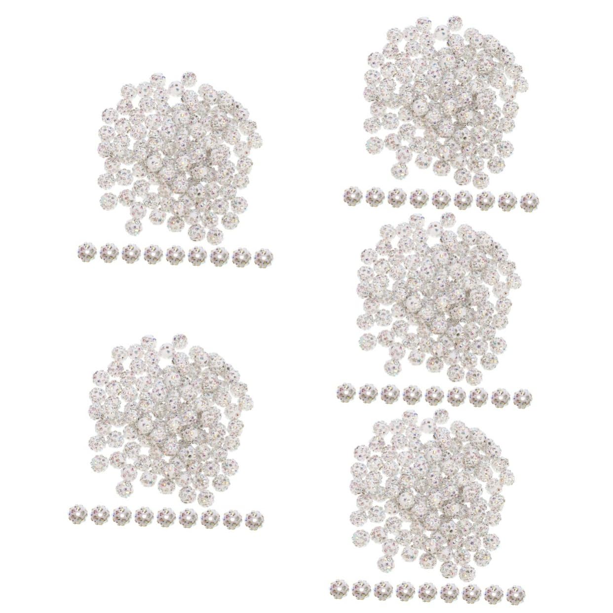 Lurrose 500pezzi Perline Strass Per Creazioni Di Gioielli Perline Distanziatrici Decorative Per Braccialetti e Collane Ab Colorate Per Artigianato