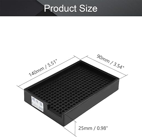 Vista 2 de Othmro Bandejas de tornillos antiestáticos de 273 agujeros, placas de tornillo de 5.512 x 3.543 x 0.984 in, soporte de bandeja de tornillos