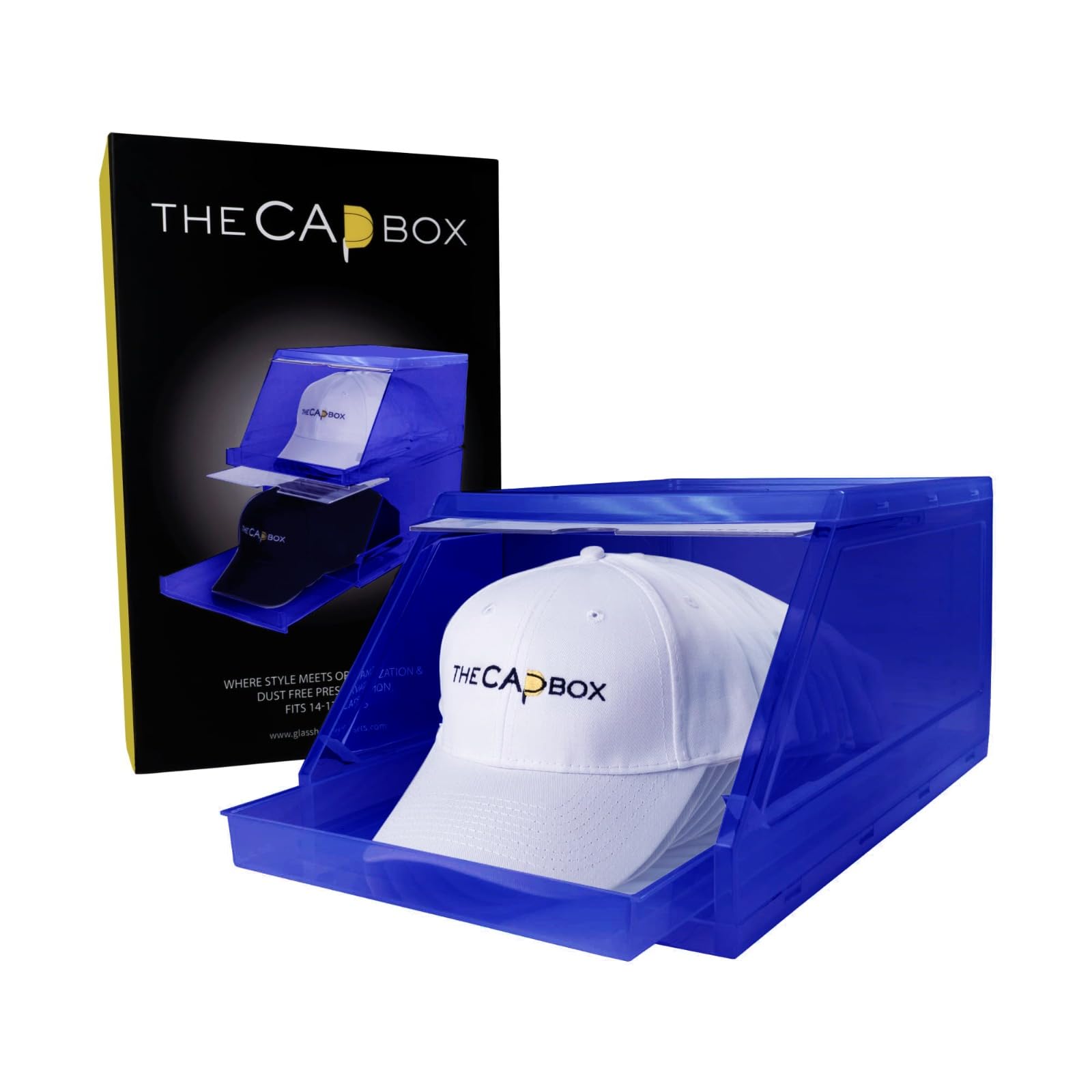 Amazon.com - The CapBox 2.0 (2 Pack Blue) Hat Organizer for