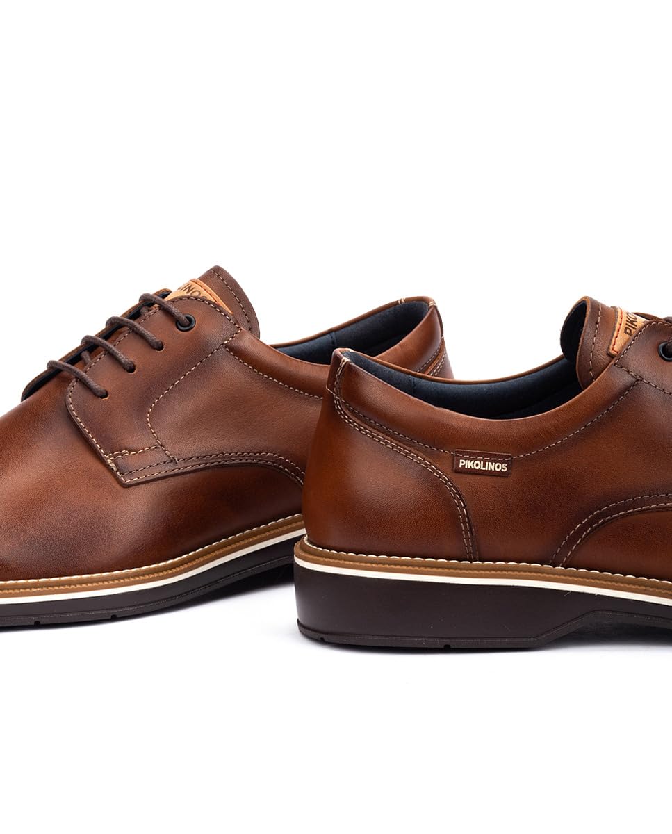 Pikolinos Carlet Zapatos Cordones Hombre | en Cuero | Plantilla Extraíble