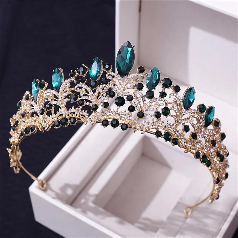 LNNSHX Frauen Strass Tiaras und Kronen Prom Diadem Braut Kopfschmuck Braut Hochzeit Krone Haarschmuck