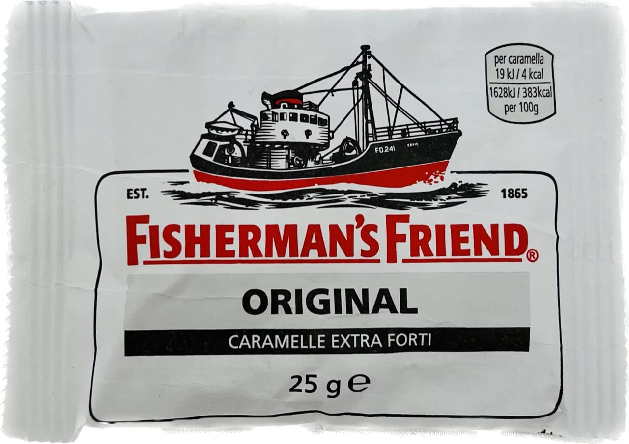 FISHERMAN'S Extra Forte Busta Bianca pz 24 - Original Strong la Caramella al Mentolo Eucalipto più forte in sole 4 calorie