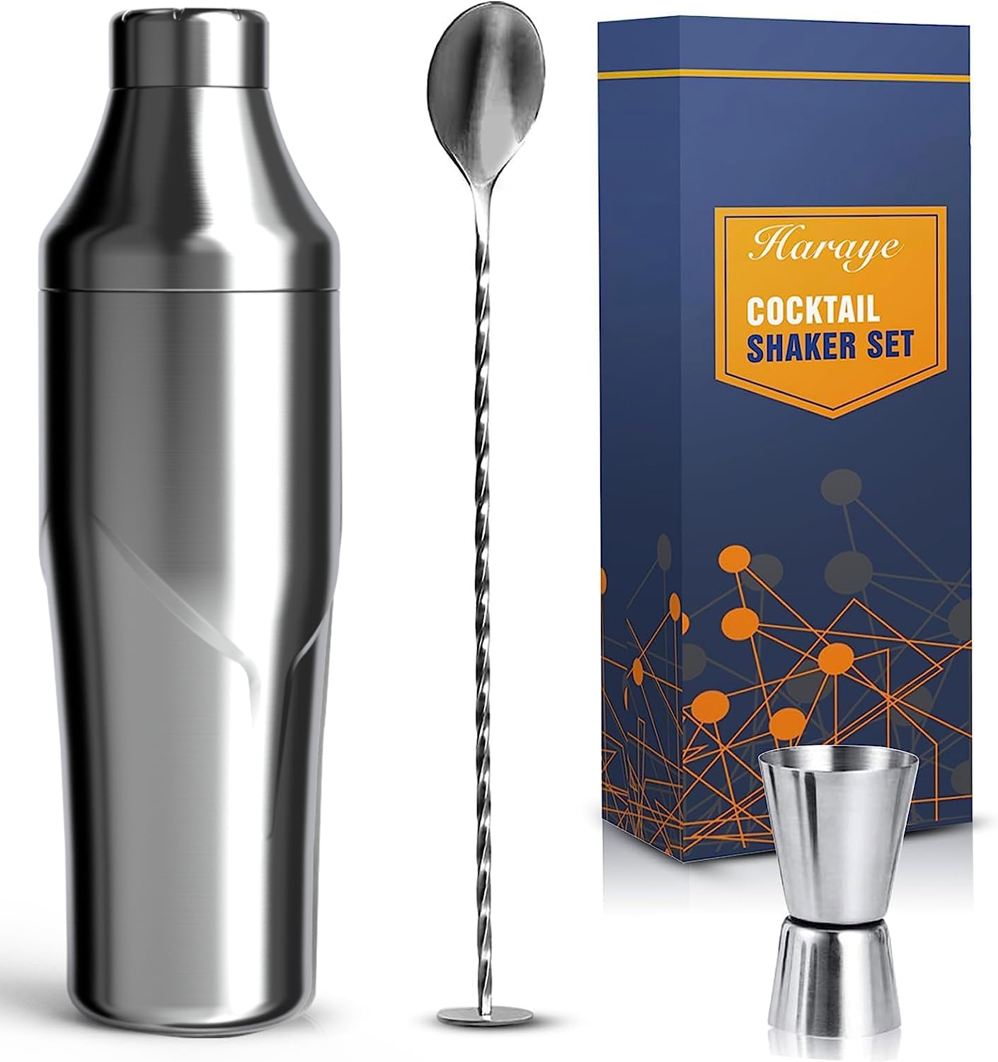 Cocktail Shaker Haraye 24 Ounce Martini Shaker Beverage
