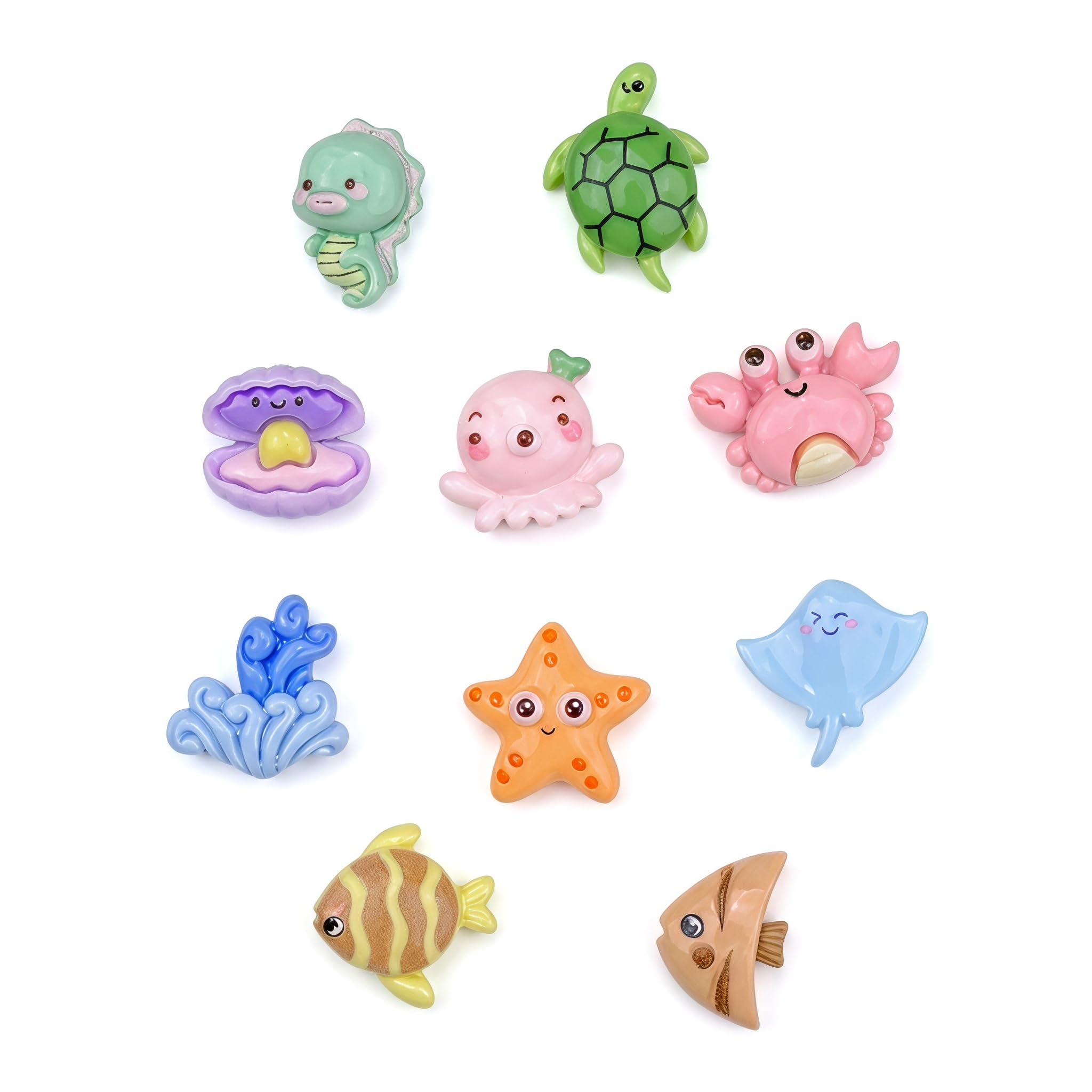 CavspkArt 50Pcs Mini Resin Sea Animals Ocean Figurines Aquarium Decor
