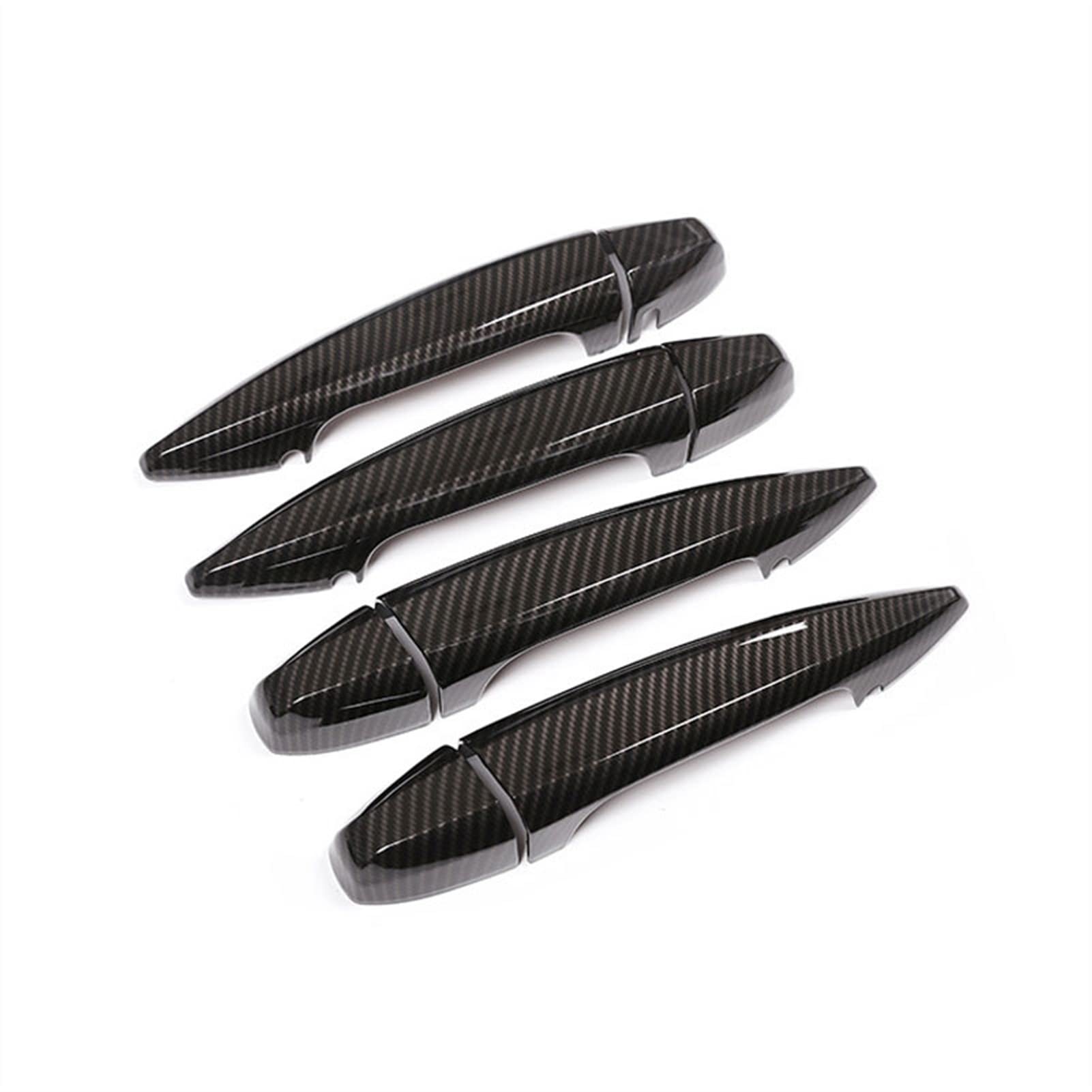 Fangziqq 2 For X1 F48 X5 X6 F15 F16 016 017 Carbon Fiber Texture Exterior Car Door Handle Pull Cover Trim Car Inner Door Handle(2)