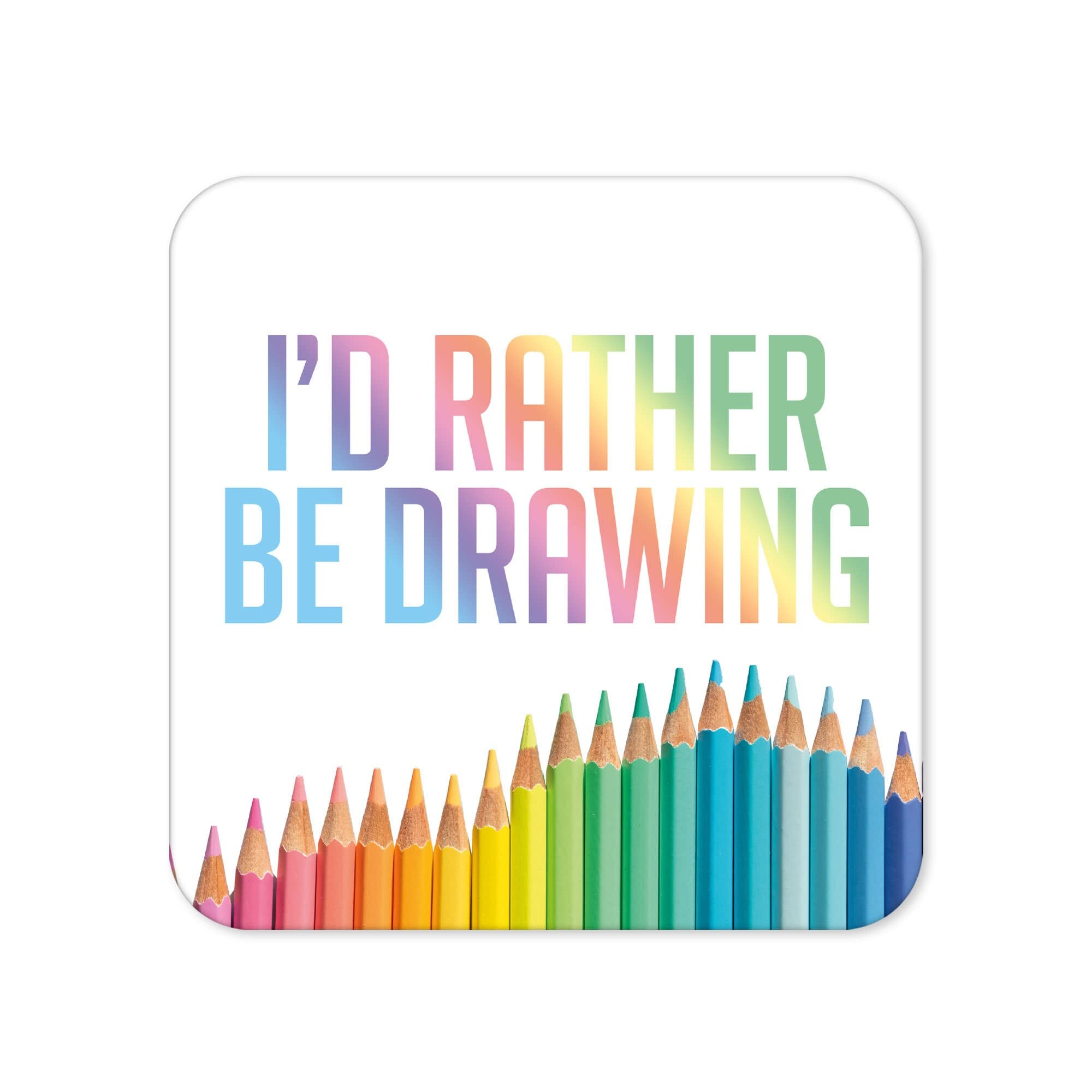 Funny Drinks Coaster | Novelty Office Mug Coasters | Childish Drawing Beer Mat | Sarcastic Home Accessory | Silly Joke Coffee - CC73