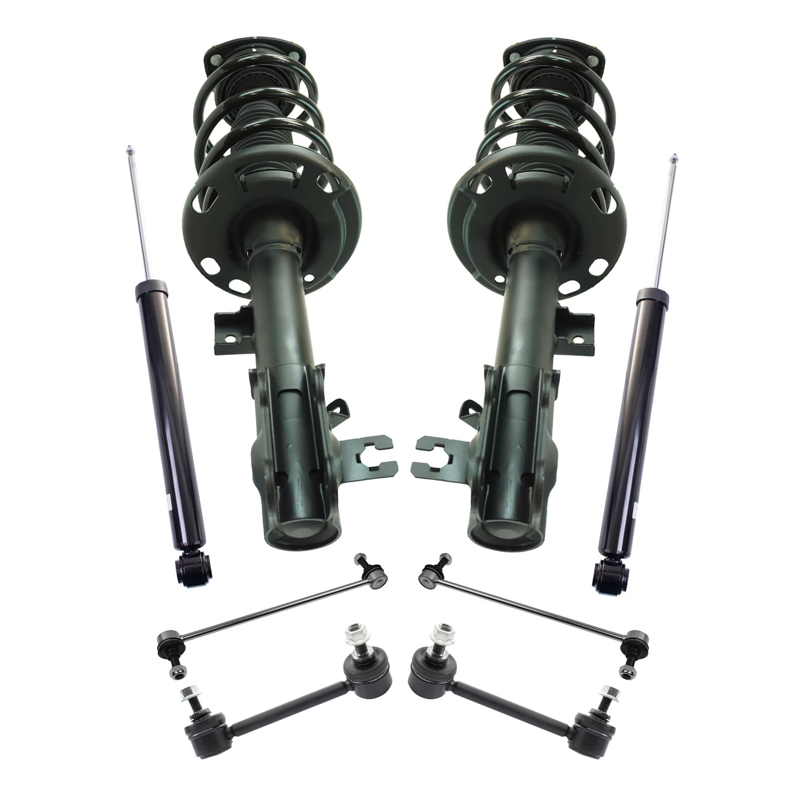 TRQ Front and Rear Suspension Kit Compatible with 14-16 Mazda