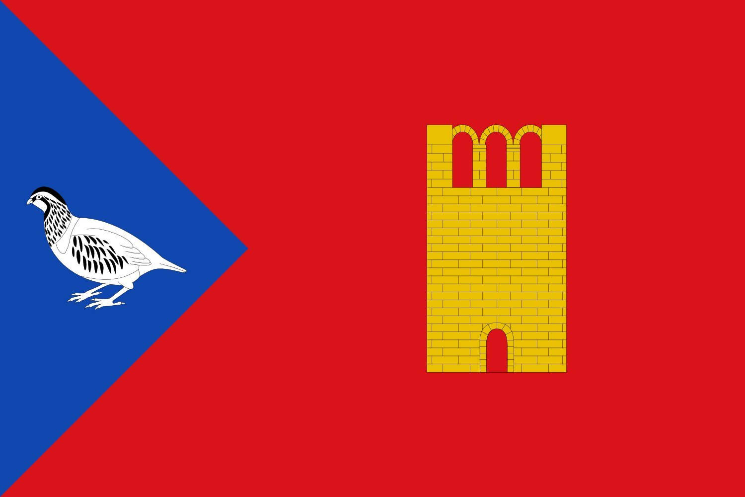 Drapeau XL Laperdiguera Grand Pavillon Espagne Huesca Extérieur