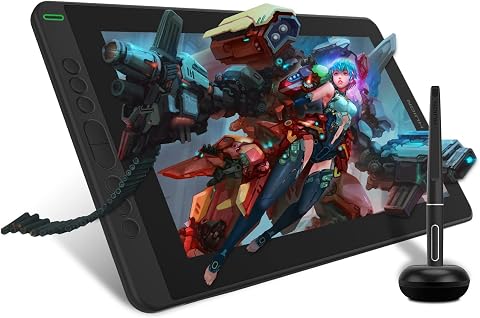 HUION Kamvas 13 Tavoletta Grafica con Schermo e 8 Pulsanti
