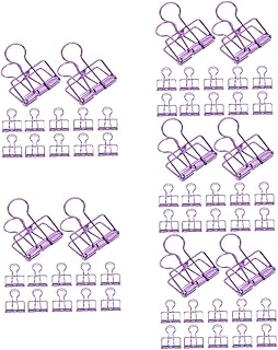 BESTOYARD 50 Peças Pasta Elliot Clipes De Fichário Extra Grandes Mini Pastas De Papel Fichário Clipes De Papel Fichário Clipes De Fichário Para Fichário Grampos De Papel Clipes De Fichário