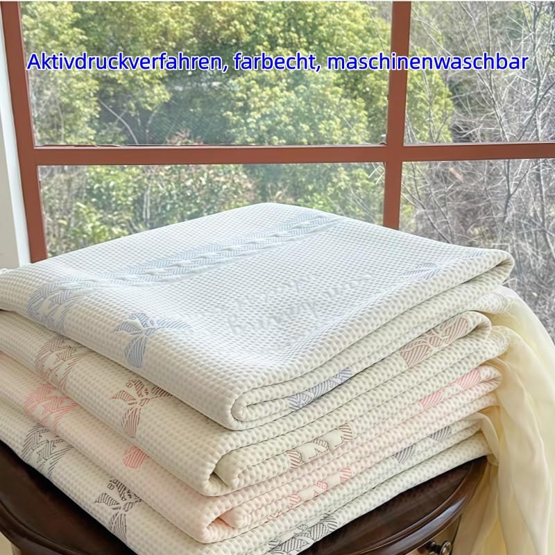 Bestickt Bed Skirt Betthusse Bettrock mit Rüschen Polyester 45cm Hohes Bett 150x200cm