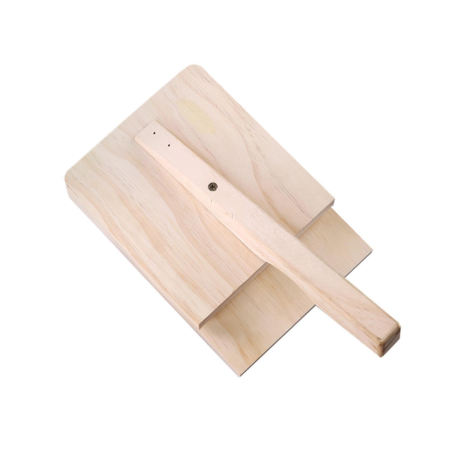 TWISAXC Ergonomic Wooden Tortilla Press Fantastic Kitchen Gadget Convenient Comfortable Easy Handling Cooking Corn Tortillas Sugar Pancakes Doughs Pressing