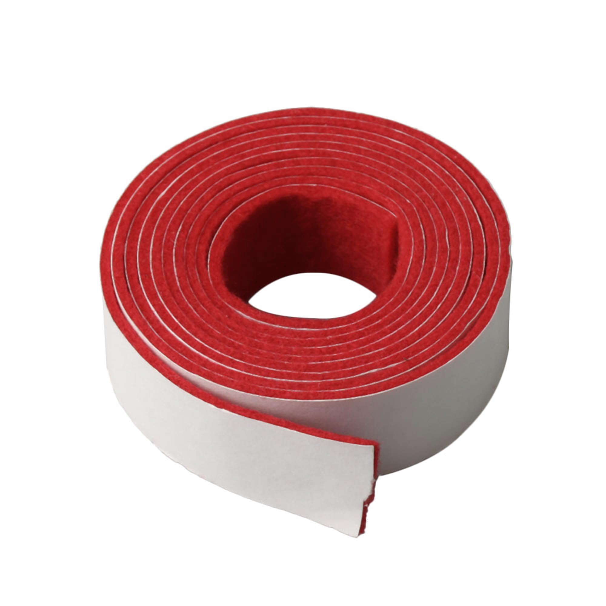 Yibuy Tira roja del fieltro del carril de la primavera para el reemplazo del teclado del piano 130x1.9cm