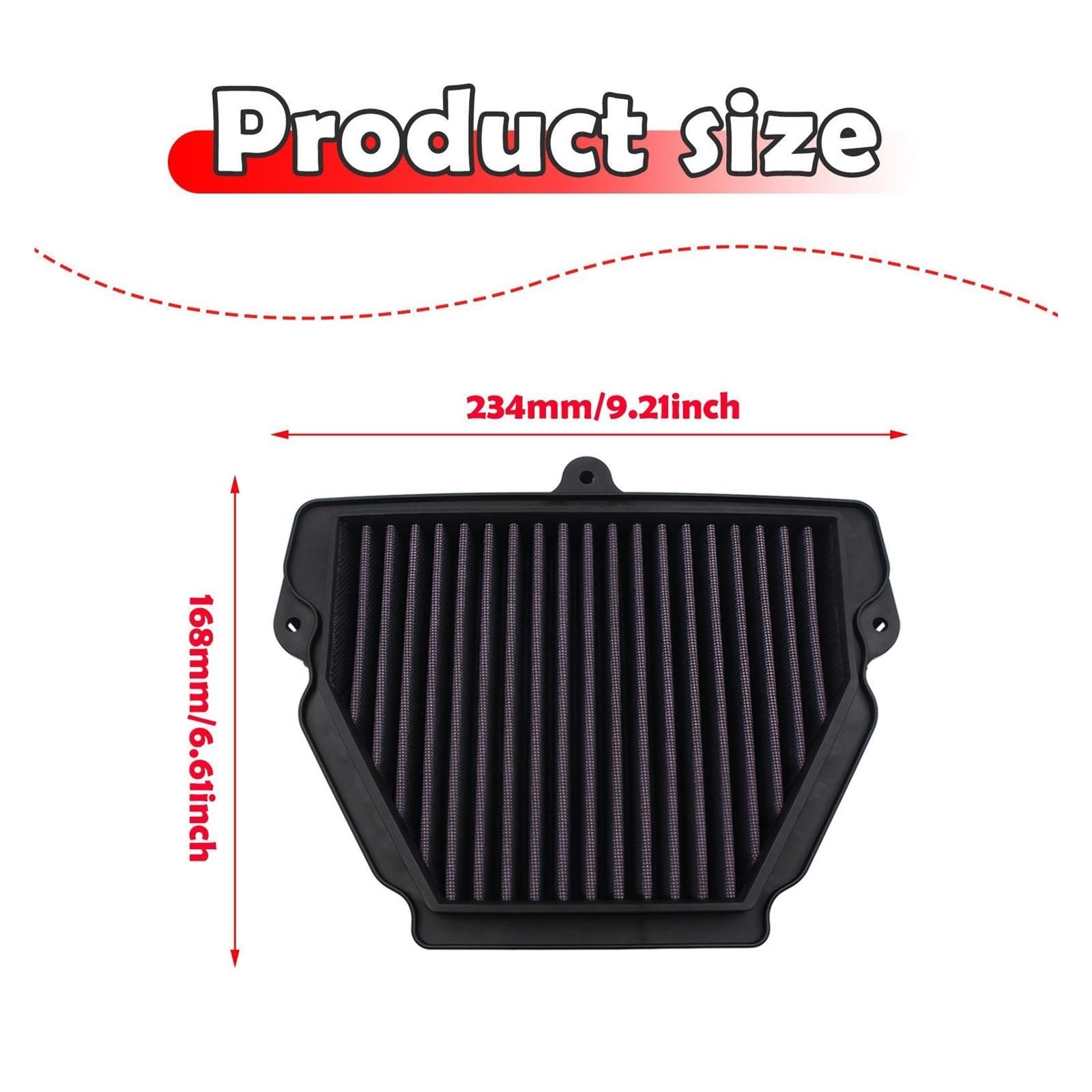 Filtro Aria Moto Filtro Dell'aria Per Moto Per Spring Breeze 675SR 675NK | Pulitore del di filtro dell'aria Pezzo di ricambio per moto Plastica durevole Cotone per Spring Breeze 675SR 675NK