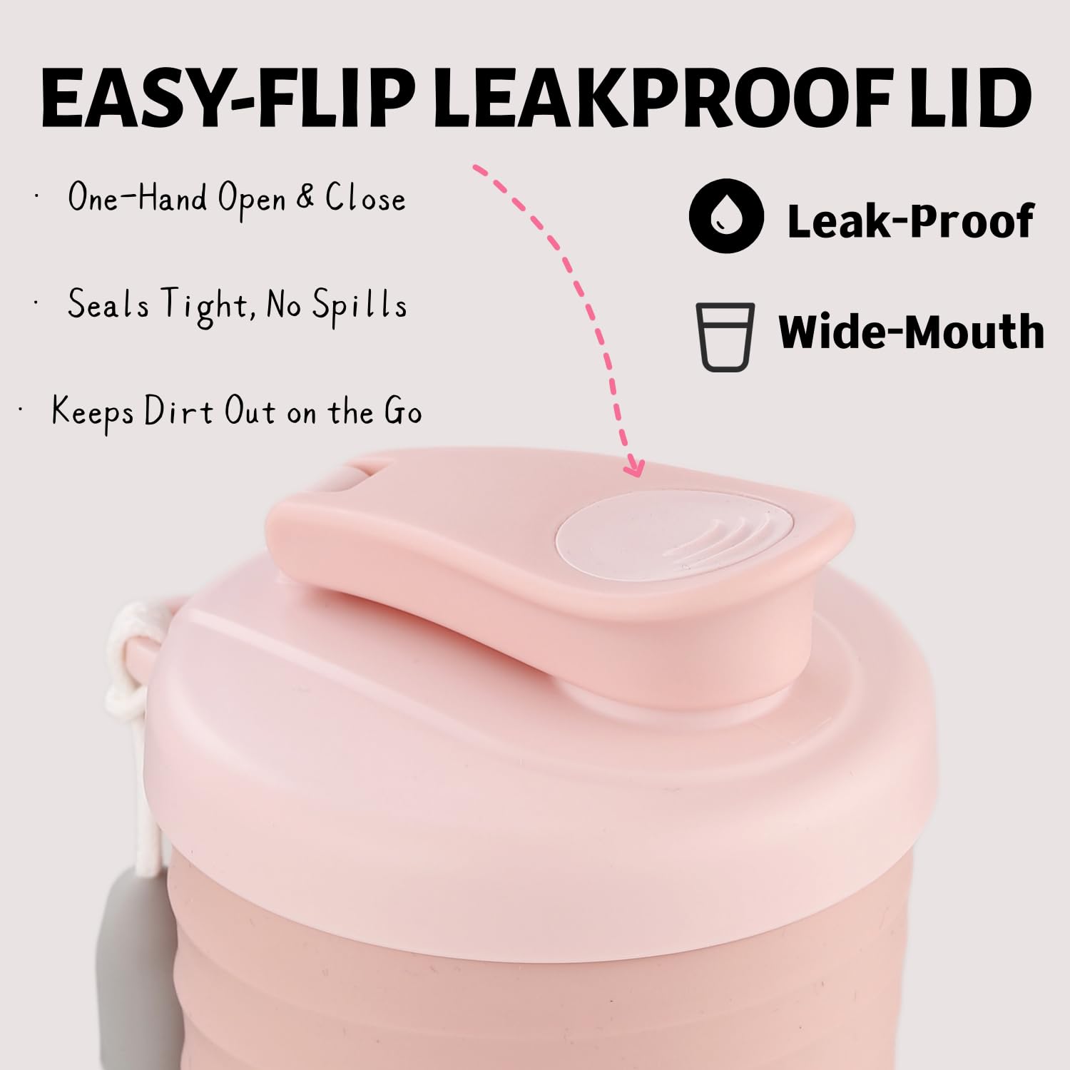 Shaker Bottle for Protein Mixes 24 oz Pink — Amazon image 5