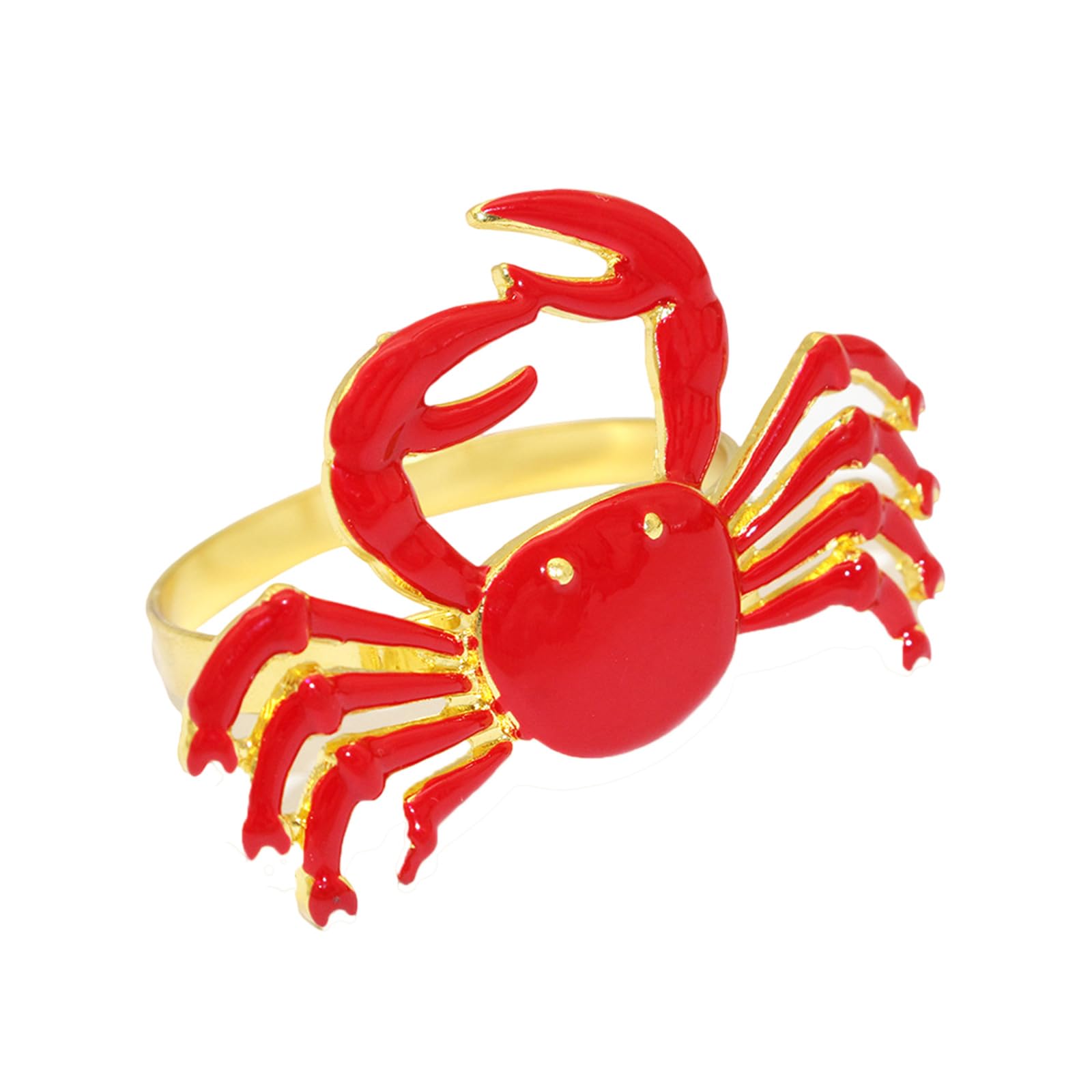 Marine Oriented Shrimp Napkin Hoop Compact Alloy Table Deck for Eateries Parties Rose Shrimp Napkin Holder