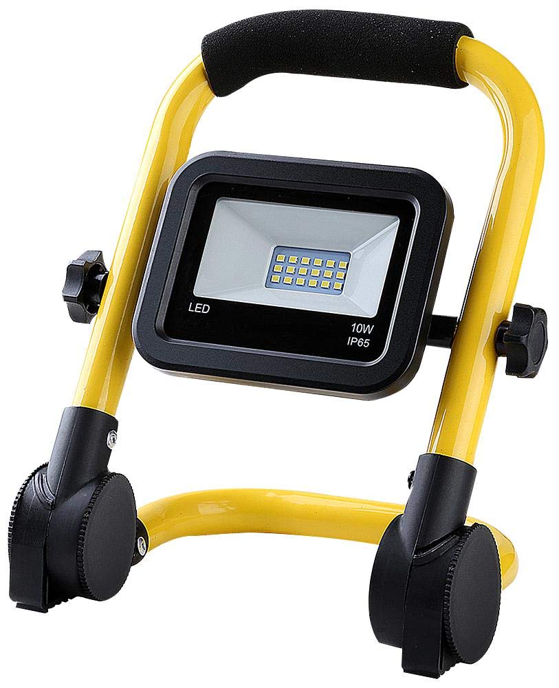 Ex-Pro 10W 750LM LED Work Light IP65 Waterproof 6000K Daylight White Lamp with Foldable Frame for Workshop Outdoor Home Garage Job Site