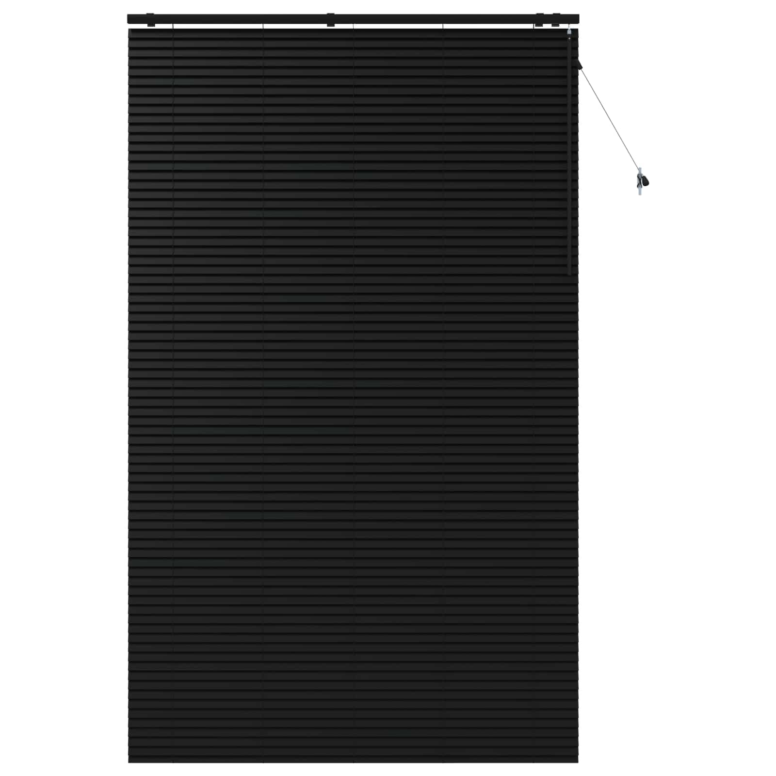 Jalousie Paulownia Holz Schwarz 150 x 250 cm