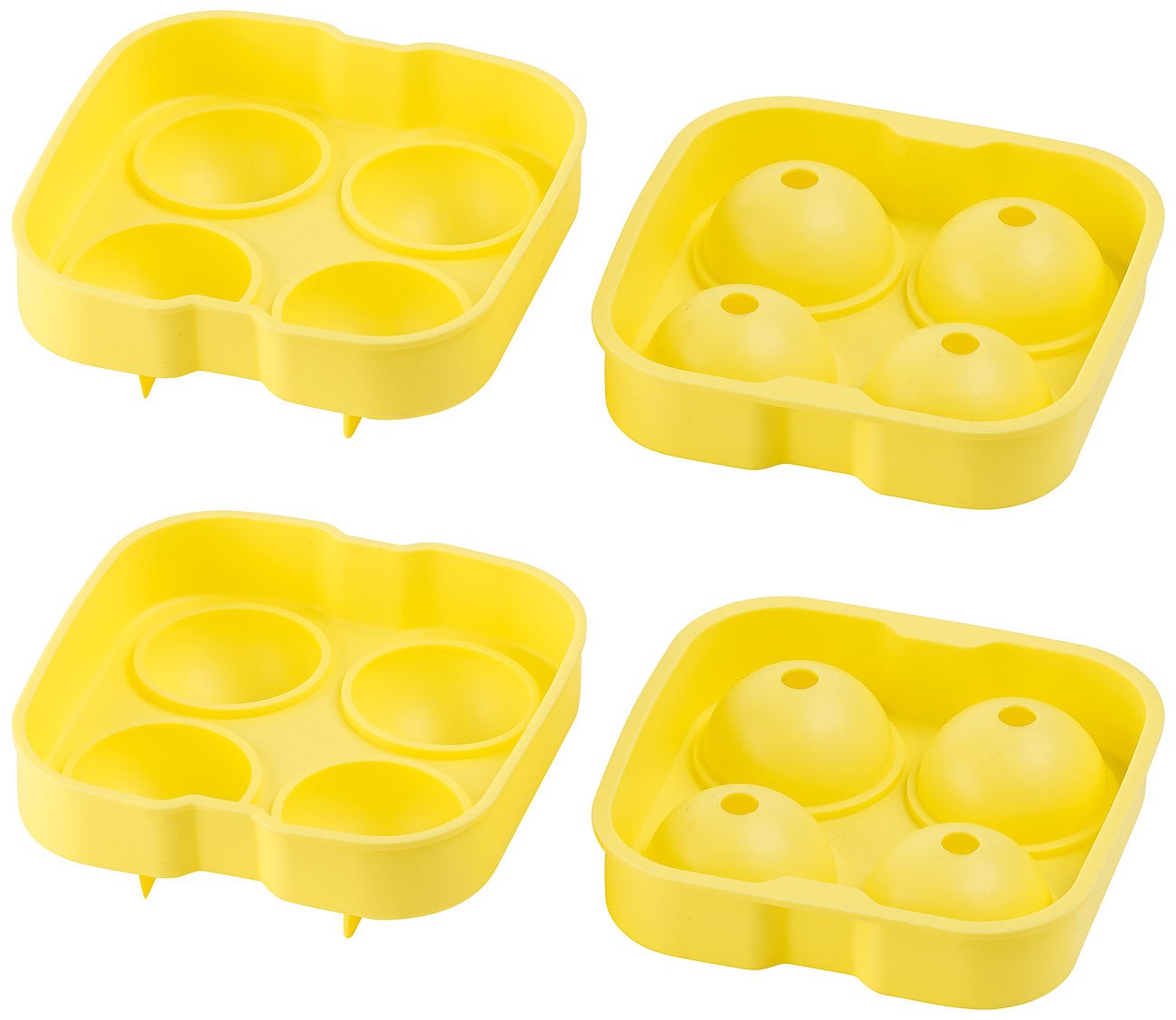 COM-FOUR Moule à Glaçons 3x Pour Un Total De 30 Glaçons - Bacs à