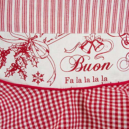 Dii Women's Christmas Kitchen Apron Adjustable Adult Size For Cooking, Baking, Crafting & Entertaining, One Size, Joyeux Noel #TOP2