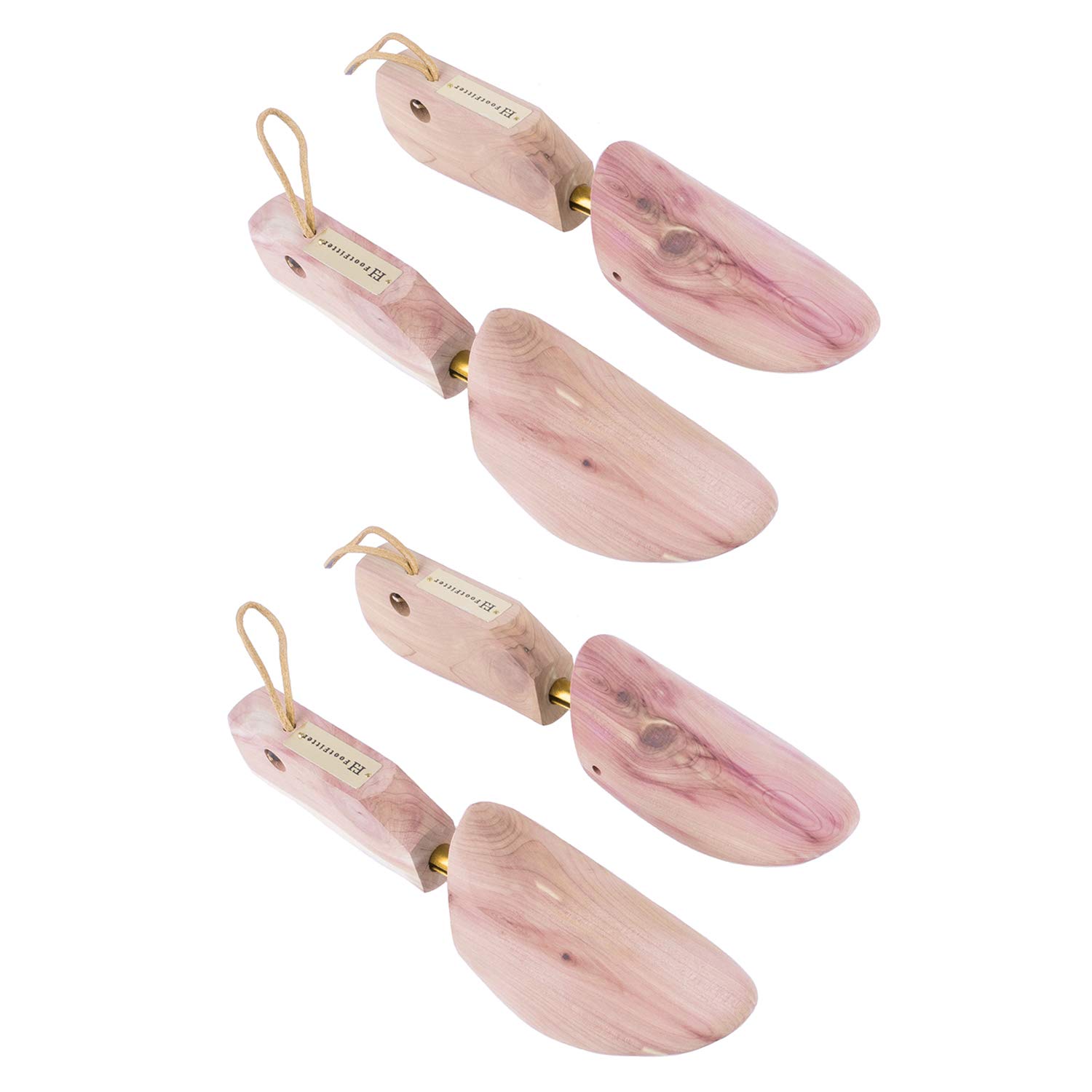 FootFitter Western Cedar Boot Tree - Best Shoe Trees for Western Cowboy Style Boots with USA Wood - CW12, 2 PACK