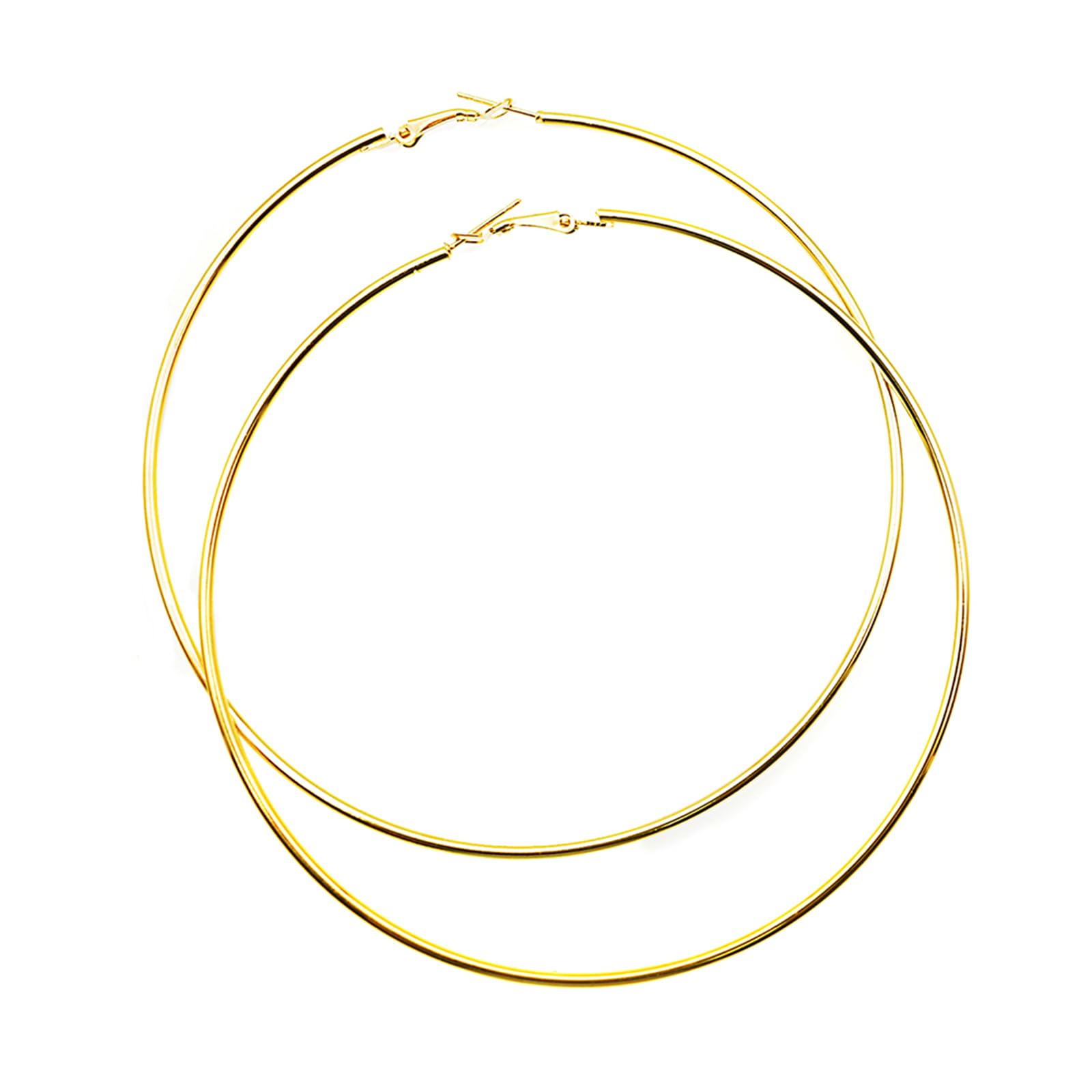 Hypoallergenic Extra Large Basketball Hoop Earrings for Women Men - Big Thin Hoop Earrings