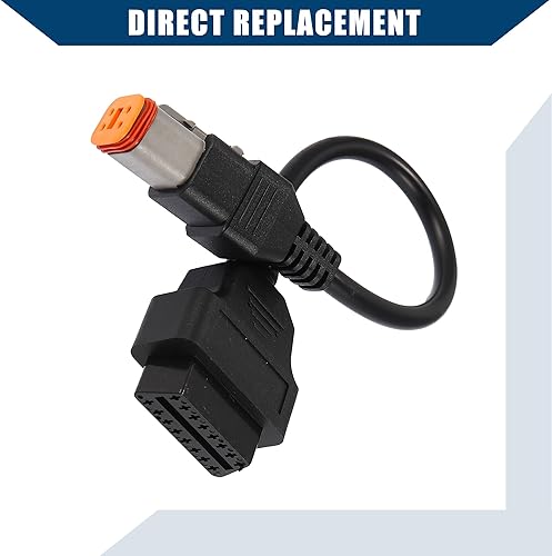 Miniatura 4 de 4Pin to OBD2 Diagnostic Scanner Adapter Cable for HarleyInner Motorbike OBDII 16Pin to 4Pin for Reading Diagnostics Info from ScannerDurable  1 Pcs