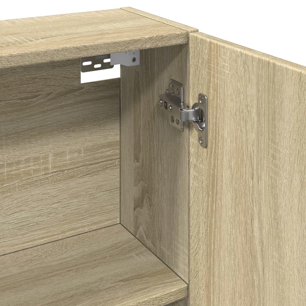 vidaXL Mueble Espejo de baño Madera Roble Sonoma 64,5x20x66,5 cm