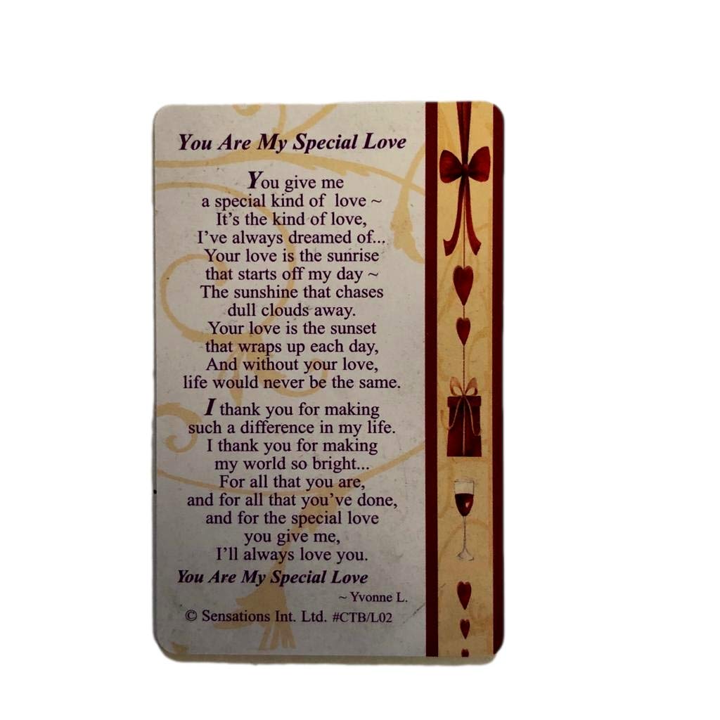 Shop Inc Red You Are My Special Love - Wallet Card (Sentimental Keepsake Wallet/Purse Card)