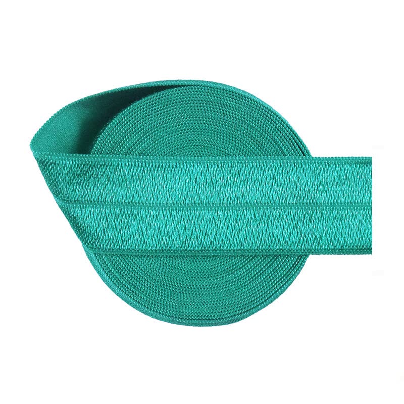 Bristlegrass Jade 2 Yard 3/4 Inch Elastic Band for Sewing,Elastic Bands for Sewing Waistband Pants Waist,Nude Knit Elastic Band for Wig, High Elasticity Solid color ribbon sewing lace Jade（2Yard 3/4")