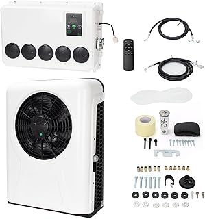 Universal 12V RV Air Conditioner, 12000BTU Truck Air Conditioner Split Fit Trucks Motorhome Camper cars Van Trailer, Fast Cooling Low Noise, 12V DC AC