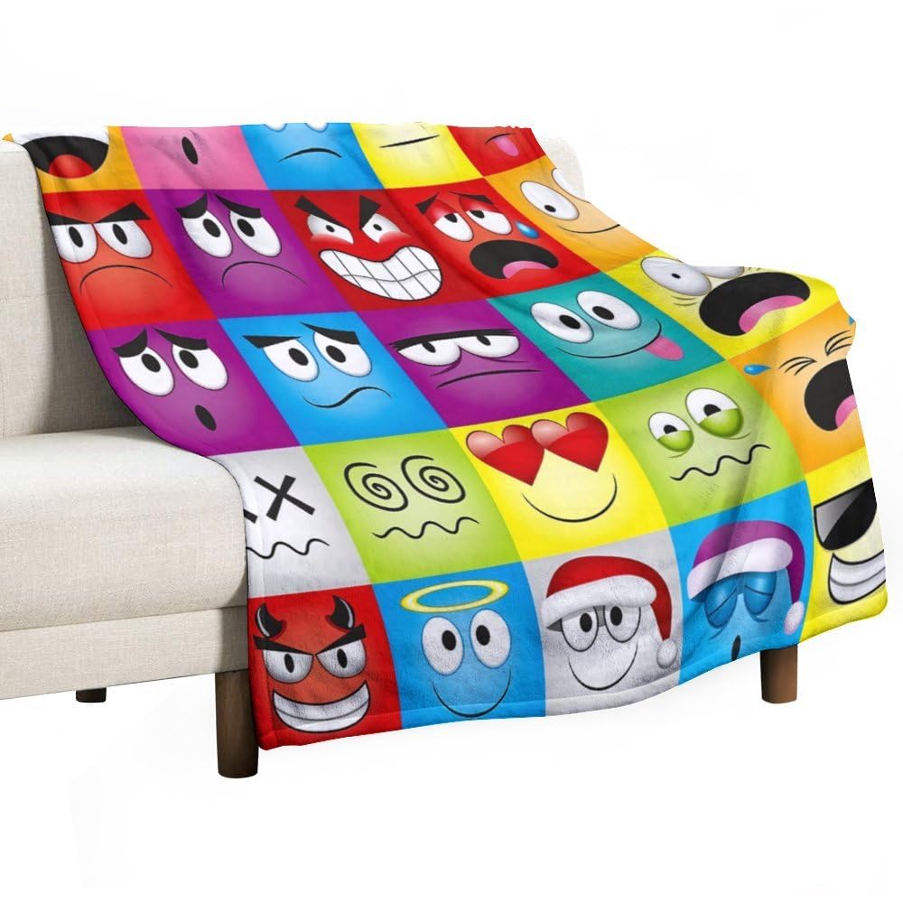 Cartoon Blanket, Super Soft Large Fluffy Enlarged Blanket 50”x40” for Boys and Girls, Young Adults Blanket Throw Warm Super Soft Comfort for Travel Outdoor Home Lover Gifts