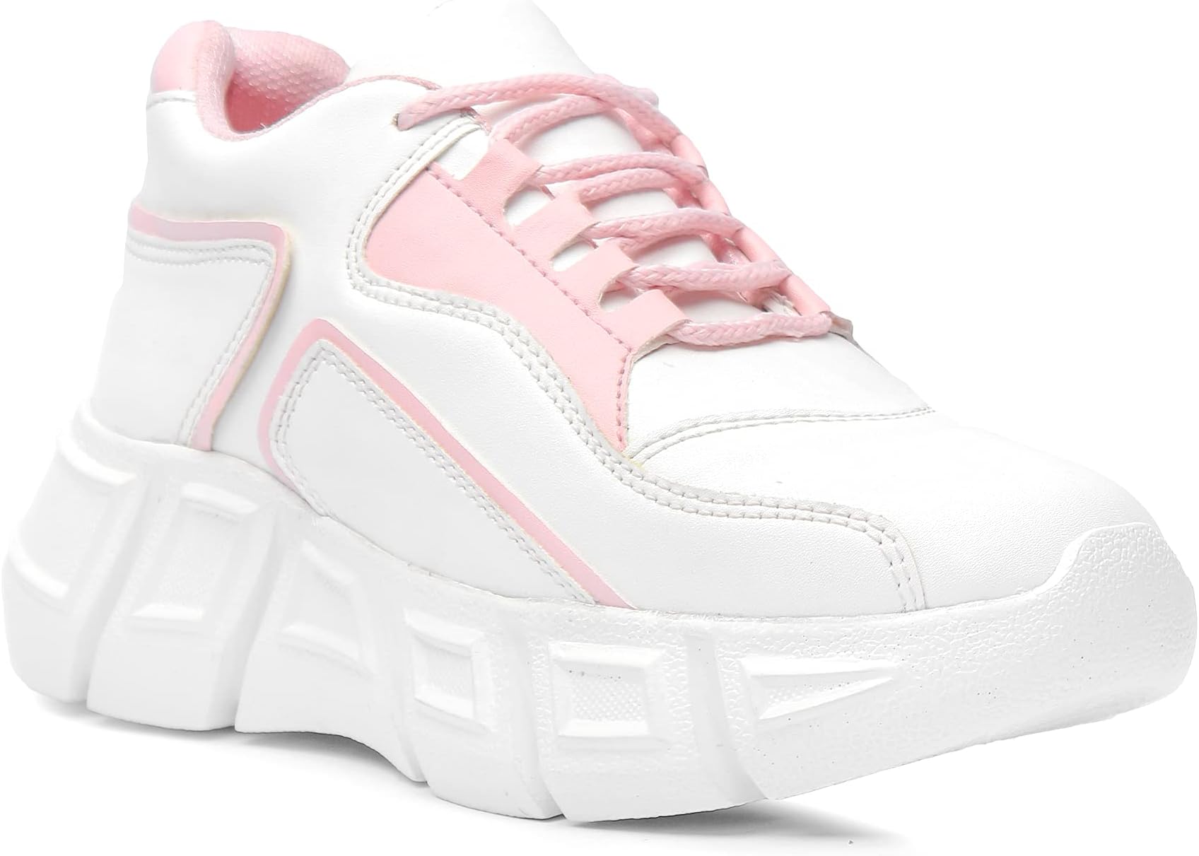 VendozWomen & Girls White Casual Sports Shoes Sneakers - 36 EU