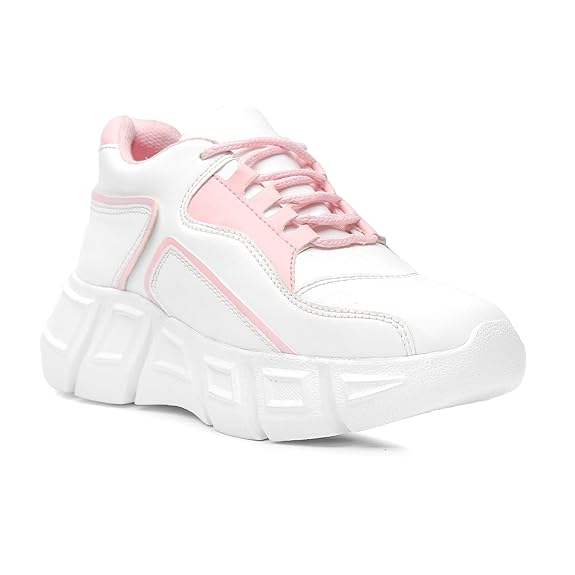 Vendoz Women &amp; Girls White Casual Sports Shoes Sneakers - 36 EU