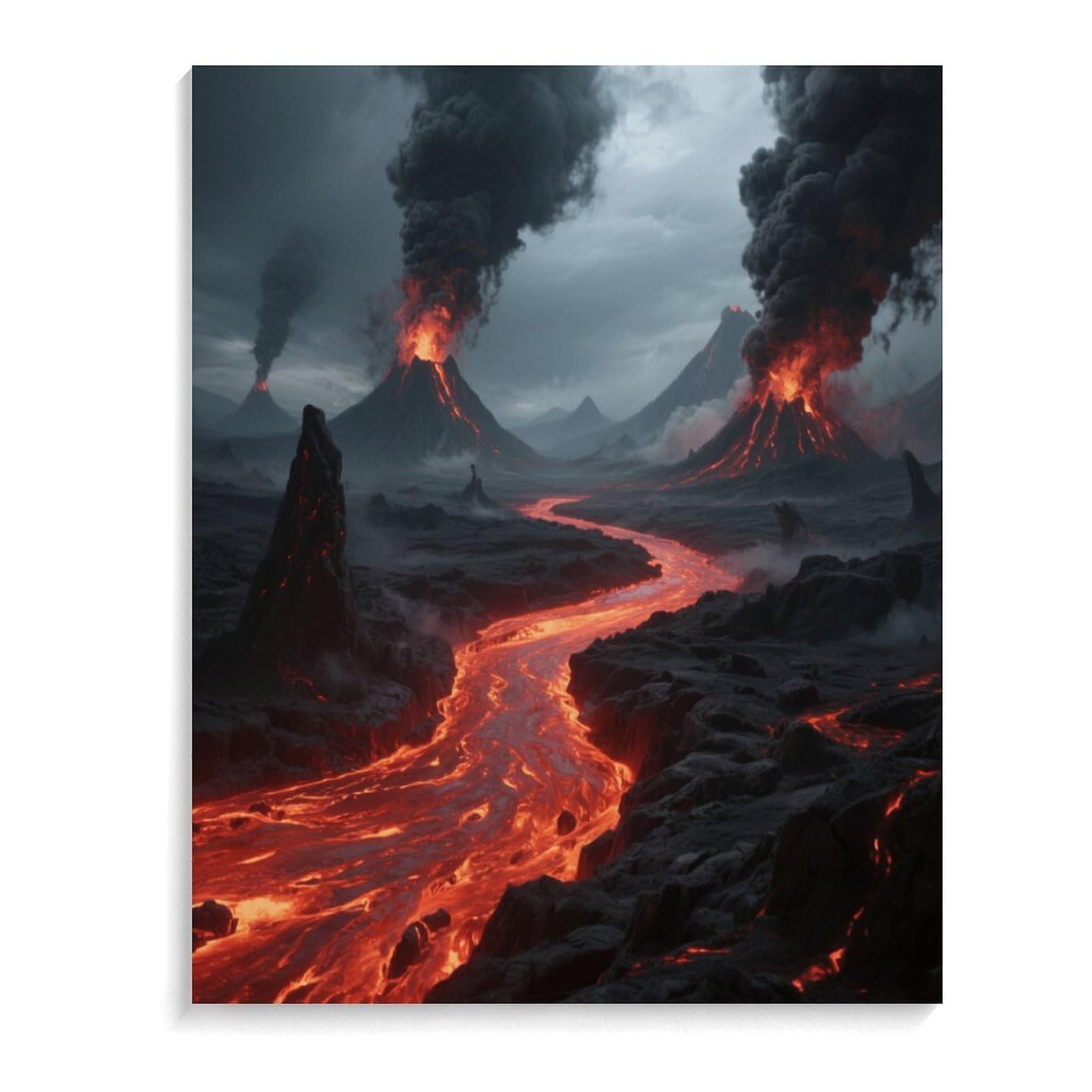 KOAYUBFC Doomsday Wasteland Malen nach Zahlen Kit für Erwachsene Anfänger Erwachsene Malen nach Zahlen Kits auf Leinwand DIY Acryl Ölfarben Malerei mit Pinseln für Geschenk Home Wall Decor