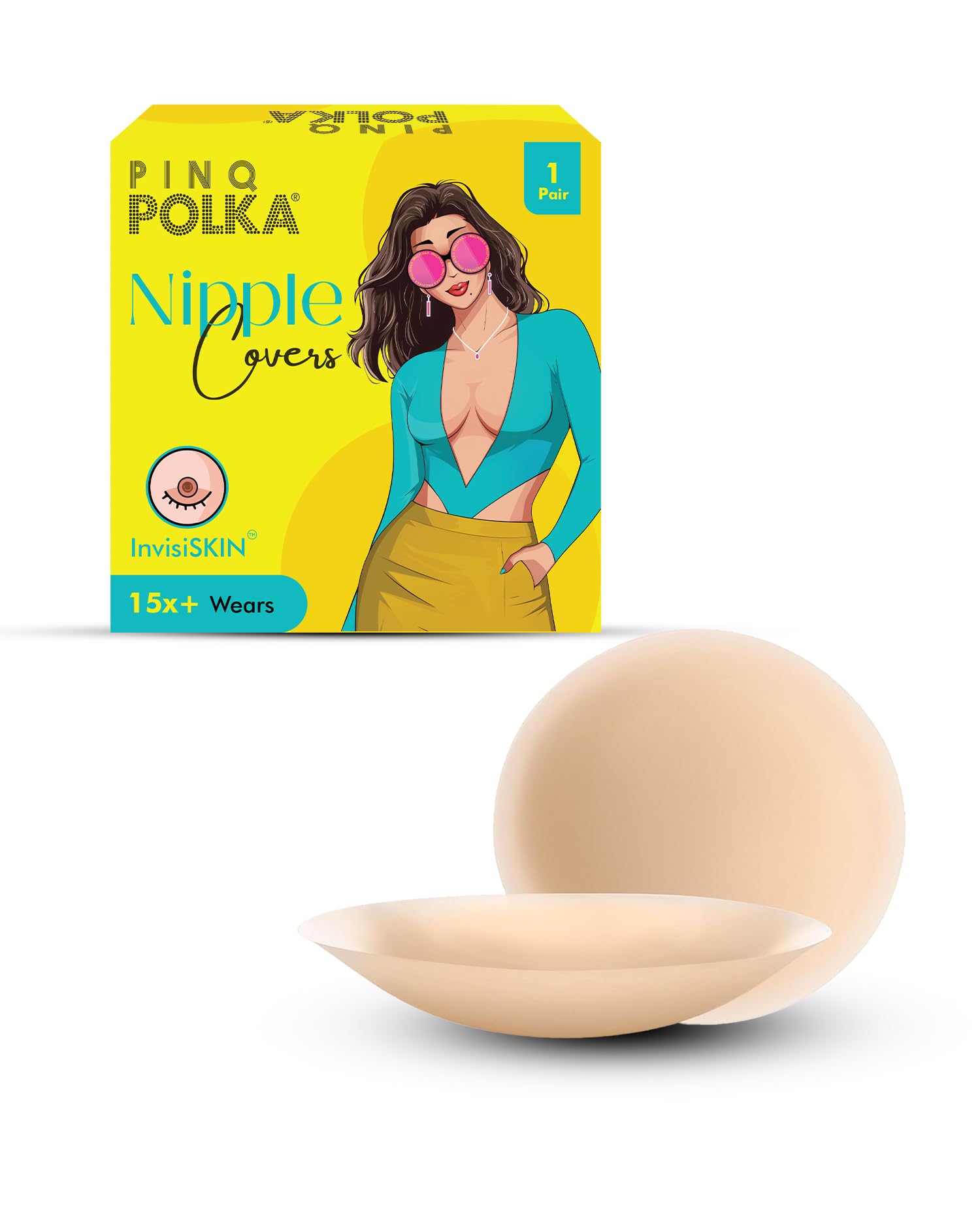pinq polka Nipple Cover Reusable for Women| Nipple Pasties Silicone - Premium Ultra Thin |Invisible & Skin Friendly Adhesive|Up to 12 Hrs Sticking Capacity |Reusable Cloth Bag-picture-37