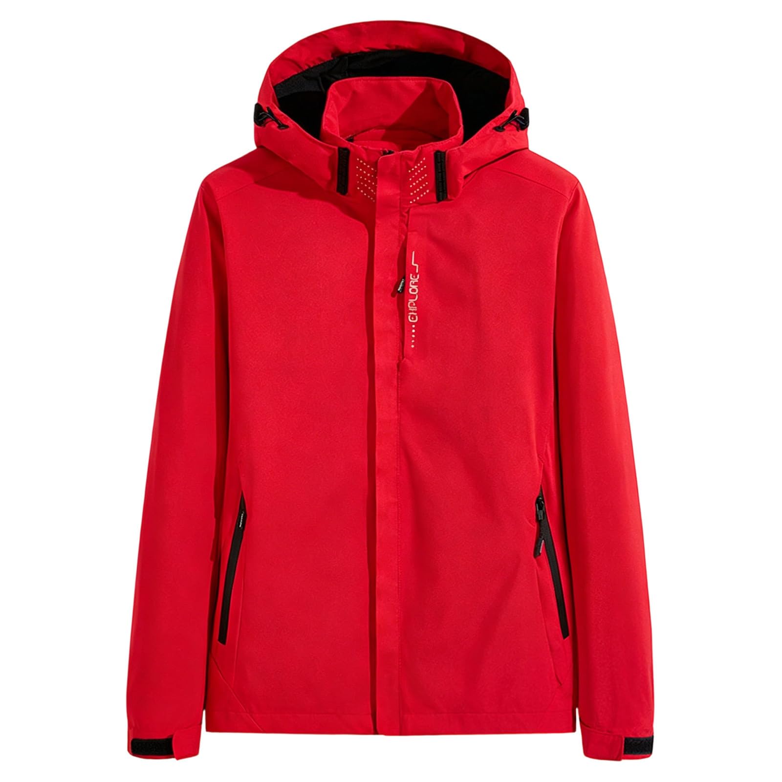 Générique Impermeable Femme Veste de Pluie Parka avec Capuche Manteaux Coupe Vent Manteau Léger Classique Outwear Randonnée Veste D'Extérieur Blouson Softshell Montagne Jacket