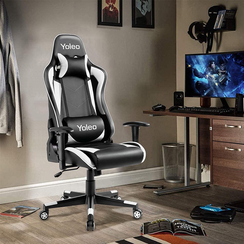 Gaming Chair Yoleo Ergonomic Office Gaming Chair with Lumbar Support