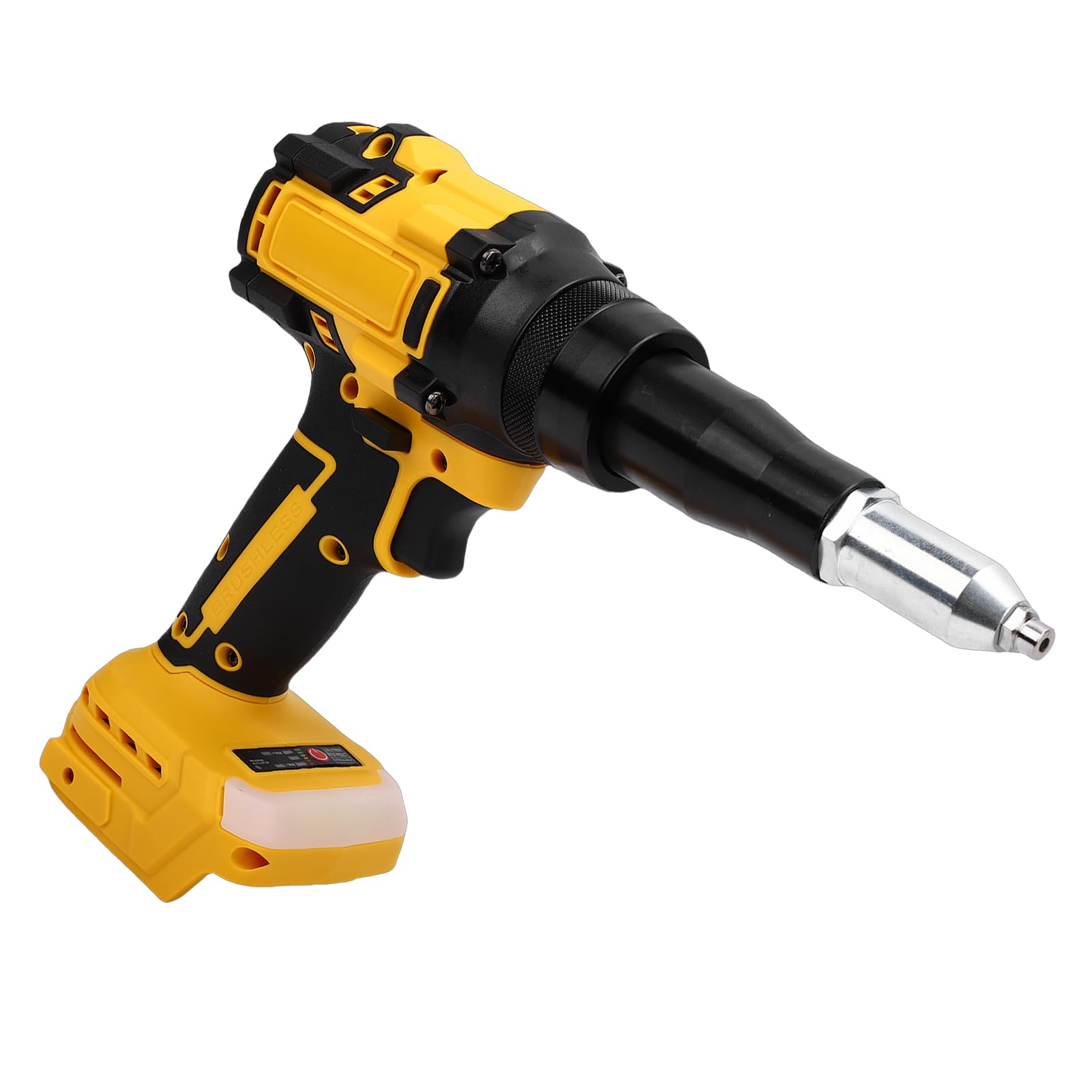 Cocoarm Elektryczny Bezszczotkowy Pistolet do Nitowania z diodą LED, Automatycznym Mocowaniem do Akumulatora BL1830B BL1850-2, 2-biegowa Nitownica Akumulatorowa Ciemnych Miejsc Pracy