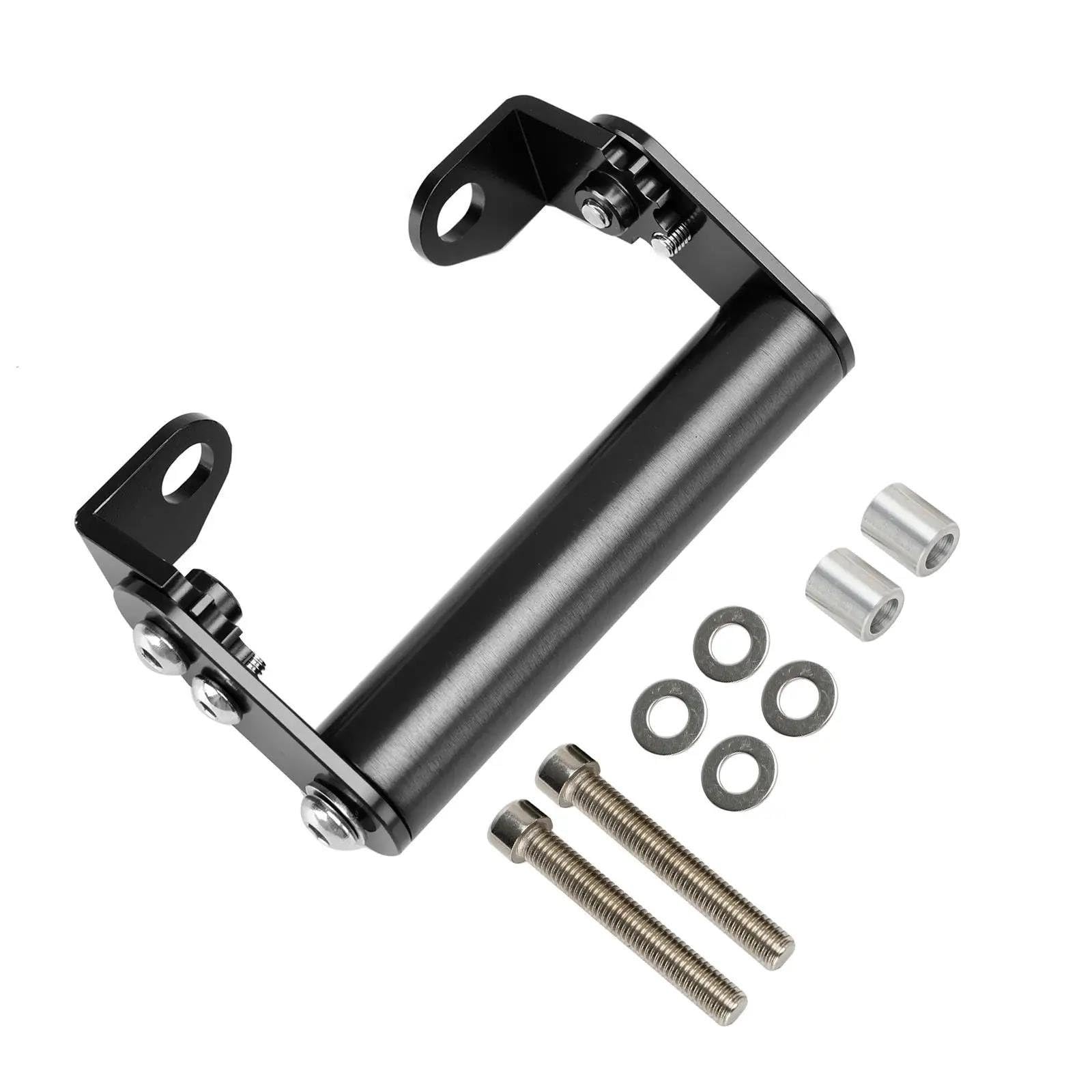 Supporto Per Telefono Moto Per Motocicletta | Staffa di navigazione del telefono Staffa di estensione GPS da 22 mm nera