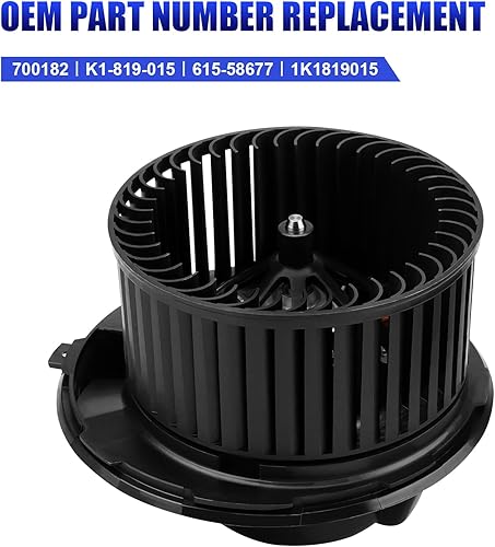 Miniatura 2 de Motor soplador de calefactor HVAC con ventilador para Volkswagen VW Jetta Tiguan Passat Rabbit CC Eos GTI Golf AC ventilador reemplazo # 700182